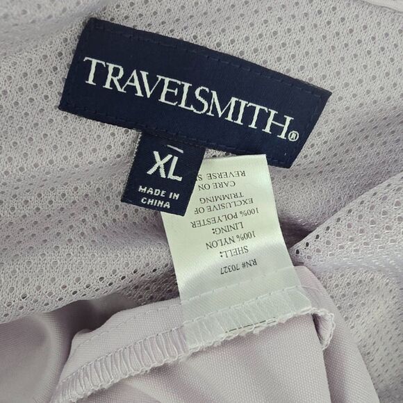 Lightweight Multi Pocket Utility Jacket by TravelSmith Lilac Women's Size XL - Picture 3 of 7